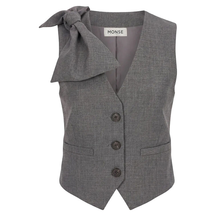 Bow-Tie Vest Jacket image number null