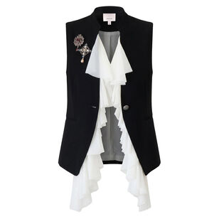 Maren Brooch Accent Vest