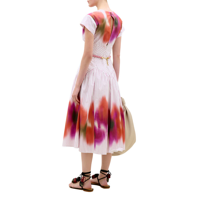 Antia Short Sleeve Belted Midi Dress image number null