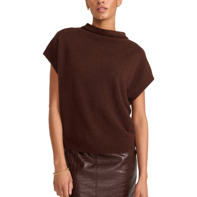 The Morten Funnel Neck Cashmere Top image number null