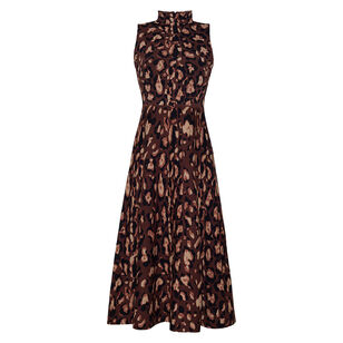 Brice Sleeveless Flared Midi Dress