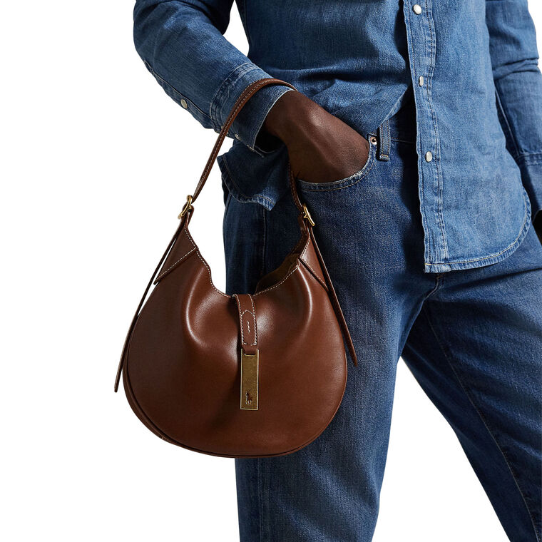 Small Polo ID Leather Shoulder Bag image number null