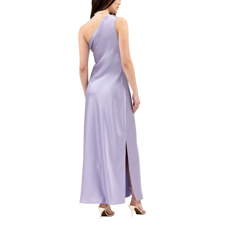 Stassi One-Shoulder Satin Maxi Dress image number null