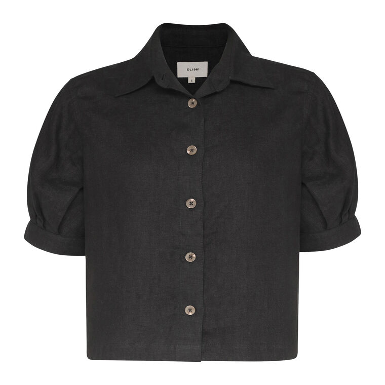 Montauk Puff Sleeve Button-Down Shirt image number null