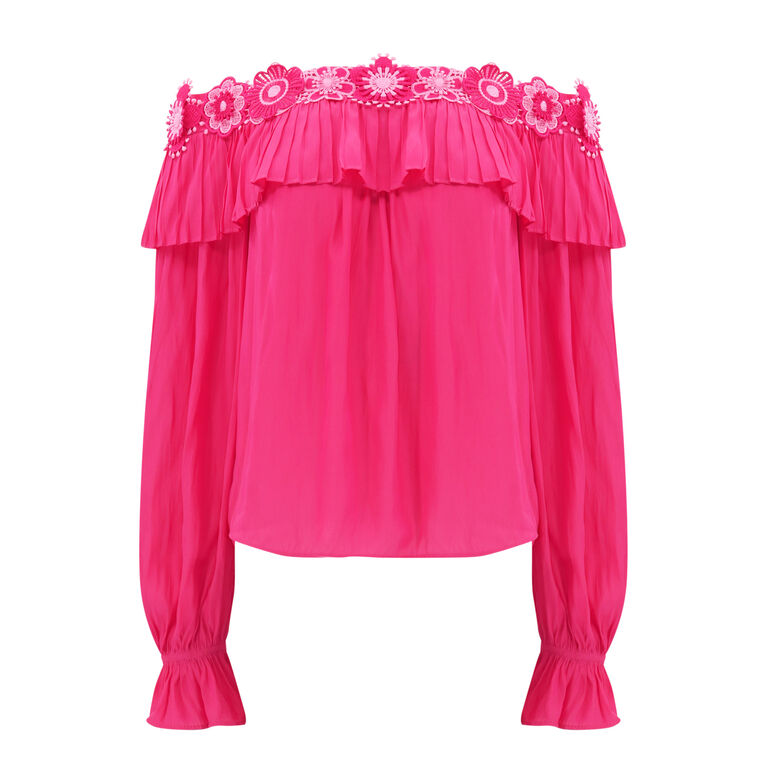Fannie Embellished Off-The-Shoulder Top image number null