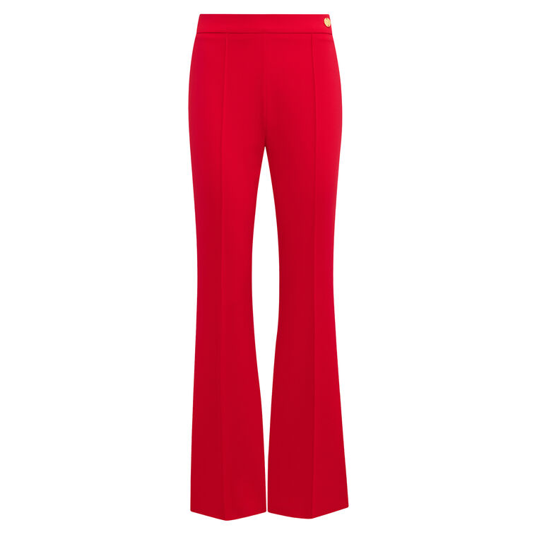 Lola Side Zip Ankle Flare Jersey Pant image number null