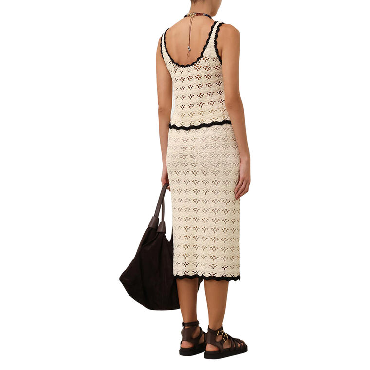 Rhiannon Crochet Midi Skirt image number null