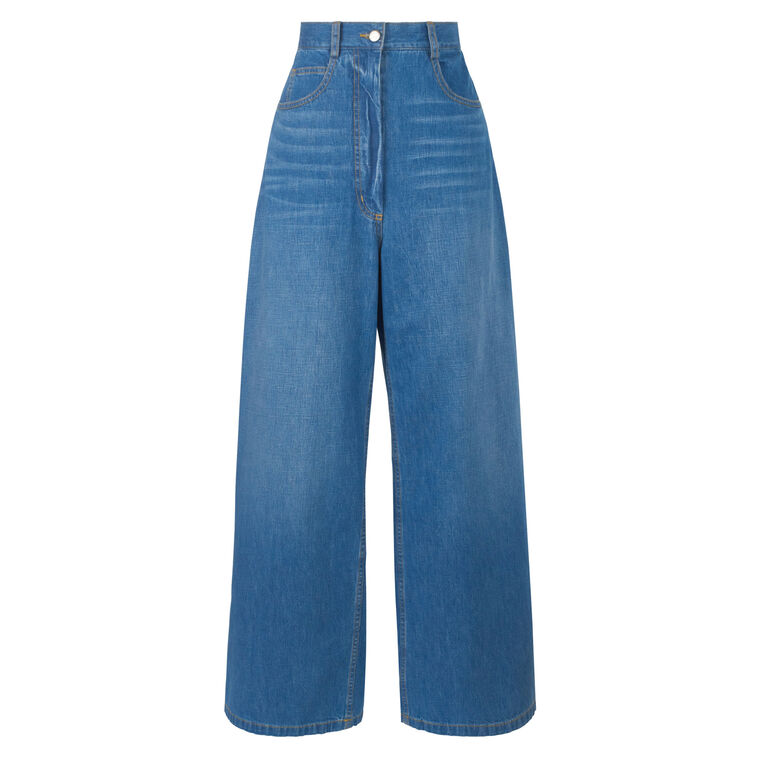 Dero High-Rise Ultra-Wide Leg Denim Pant image number null