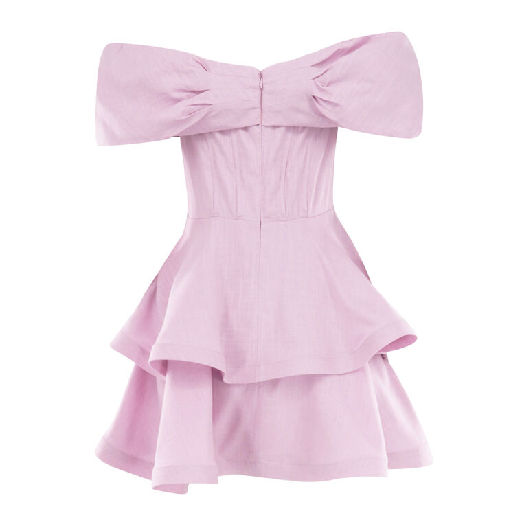 Kara Asymmetrical Mini Dress image number null
