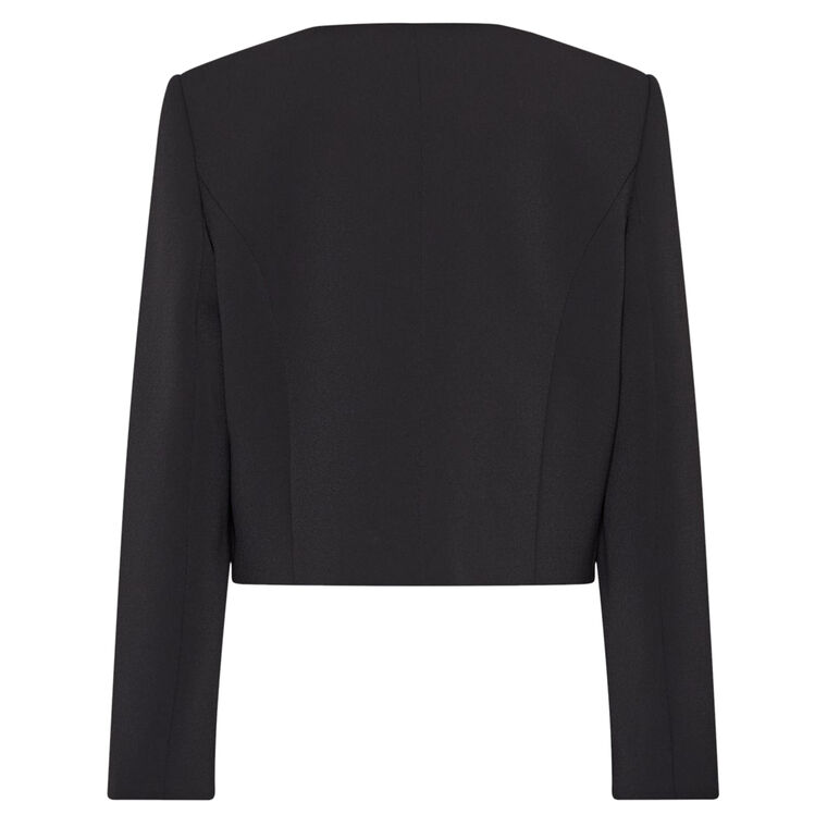 Selena Floral Applique Cropped Jacket image number null