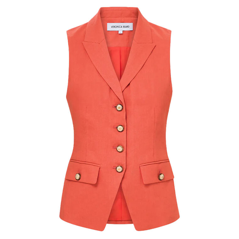 Benny Linen Vest image number null