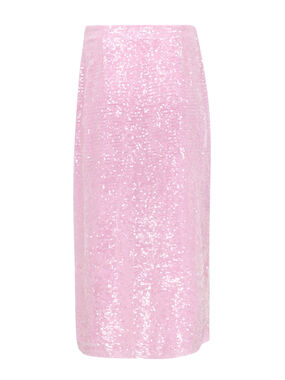 Sequin-Embellished Midi Skirt