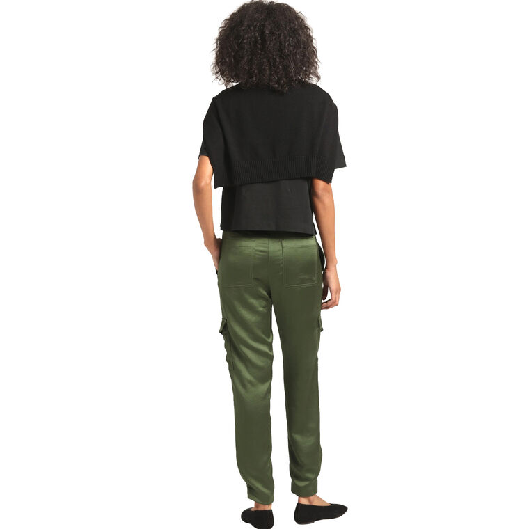 Elian Satin Cargo Pant image number null