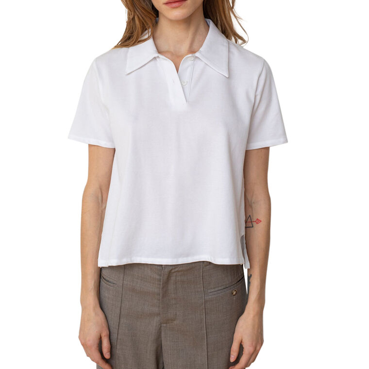 The Media Short Sleeve Polo Top image number null