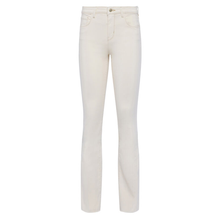 Ruth High Rise Straight-Leg Raw Hem Jean image number null