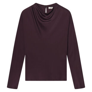 Georgia Long Sleeve Satin Top