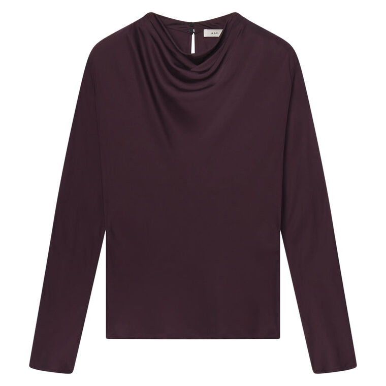 Georgia Long Sleeve Satin Top image number null