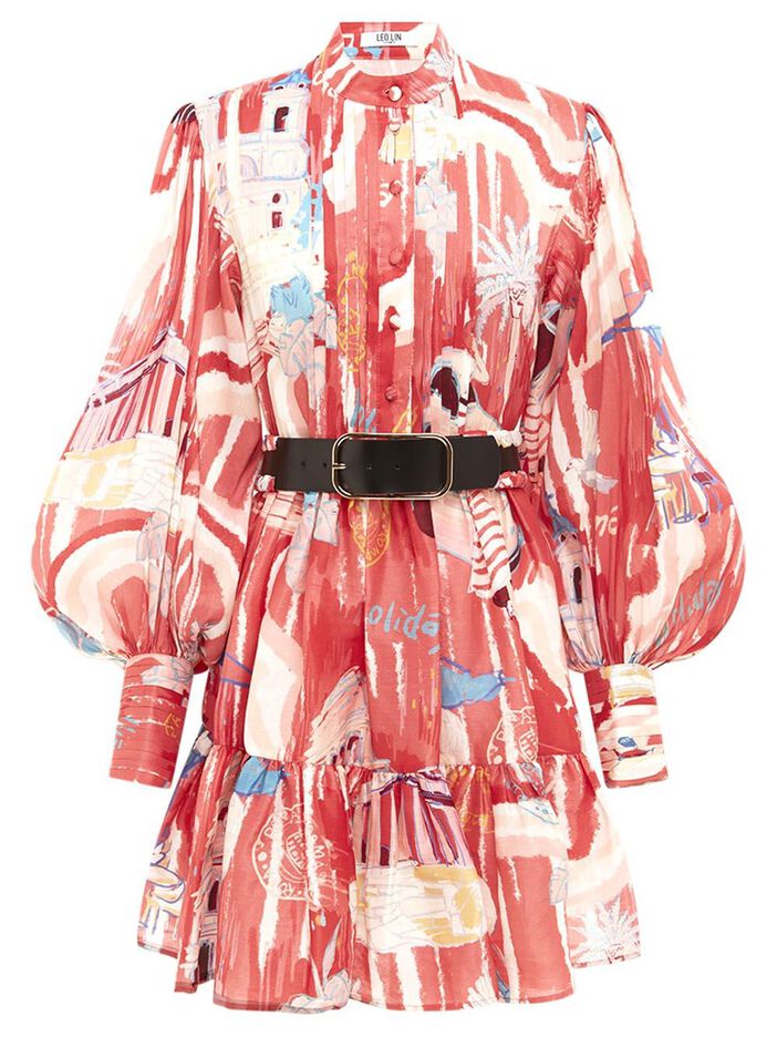 Alexandra Belted Mini Dress image number null