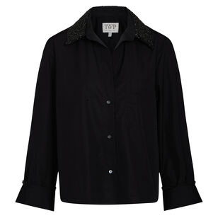 Dude Shirt With Crystal Collar