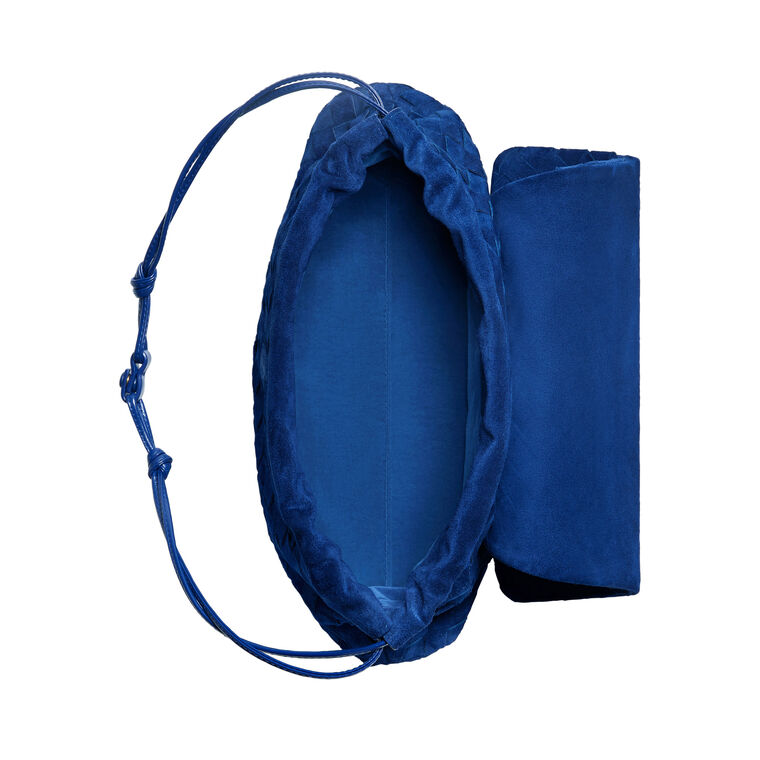 Giorno Intrecciato Suede Pouch image number null