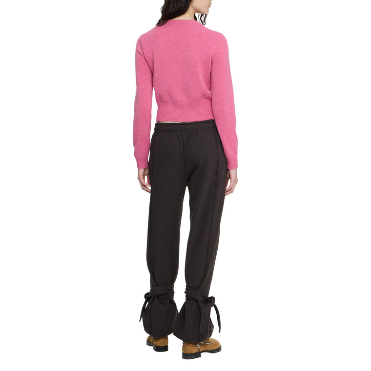 Tied Bow Mid-Rise Joggers image number null