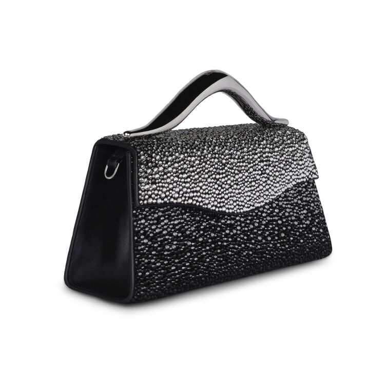 The Petit Wave Ombre Swarovski Crystal Top Handle Bag image number null
