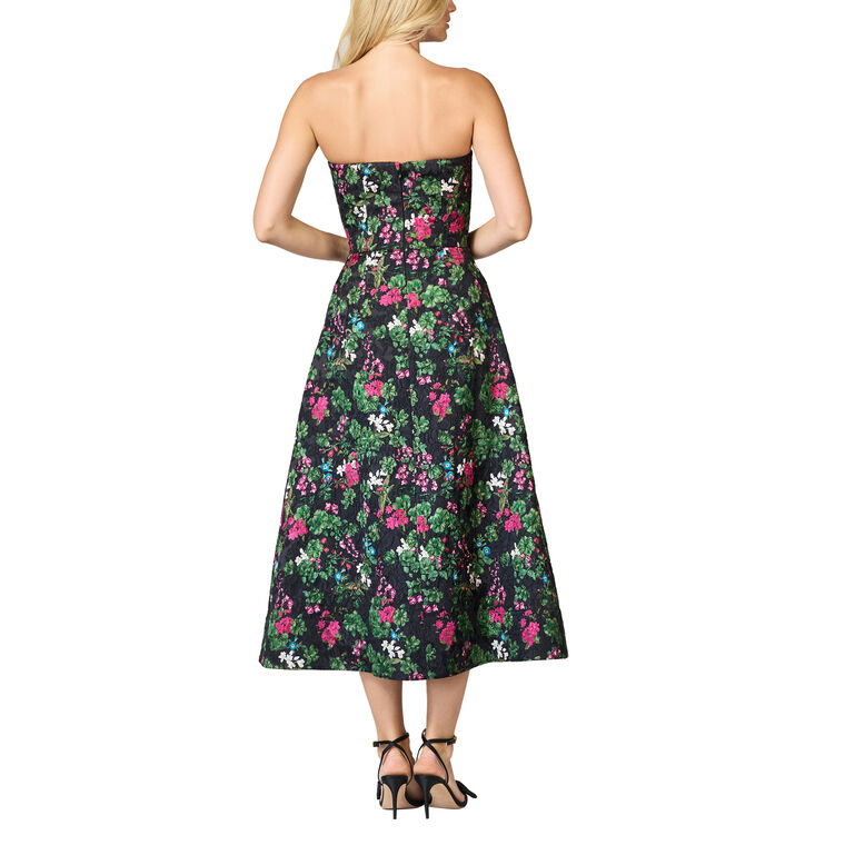 Shay Floral Cloqure Midi Dress image number null
