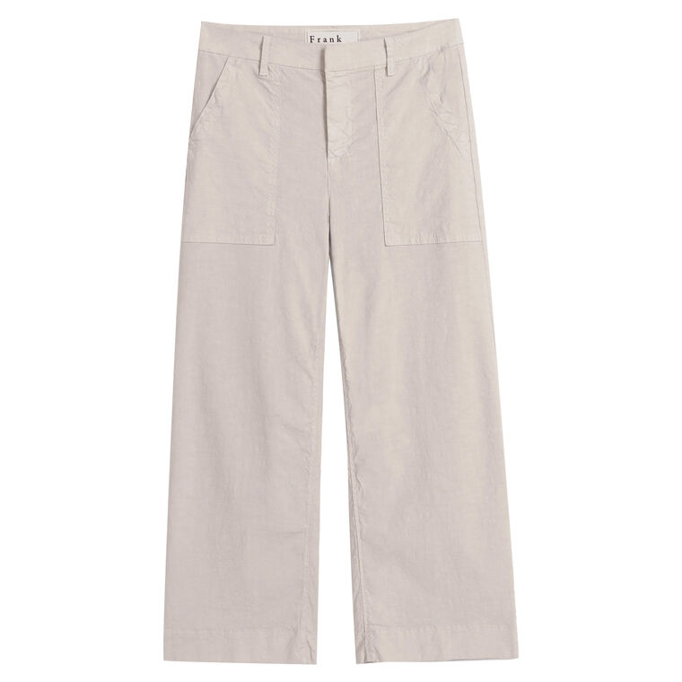 Wexford Patch Pocket Wide-Leg Linen Pant image number null