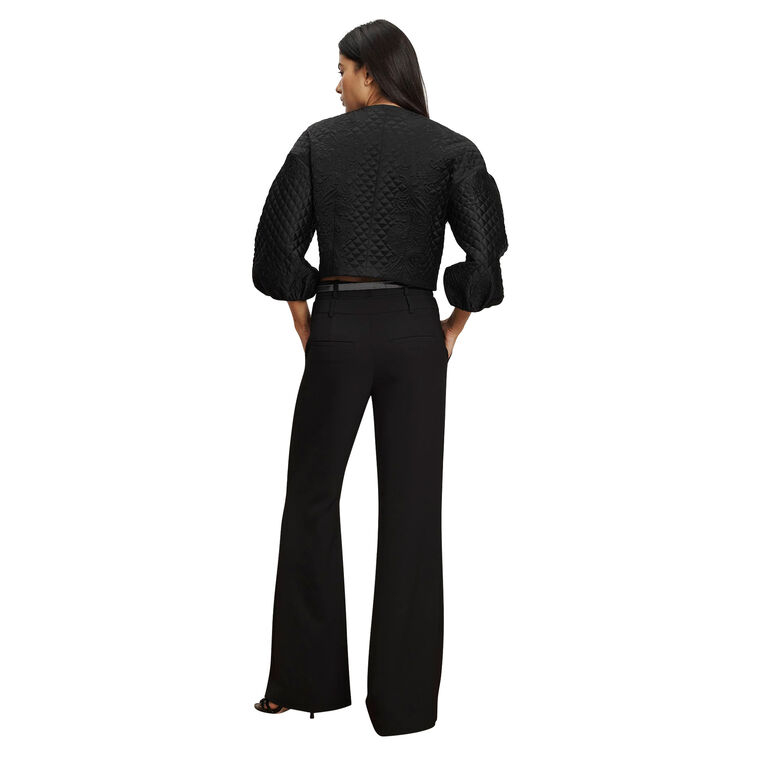 Tonelli Double-Waistband Wide-Leg Pant image number null