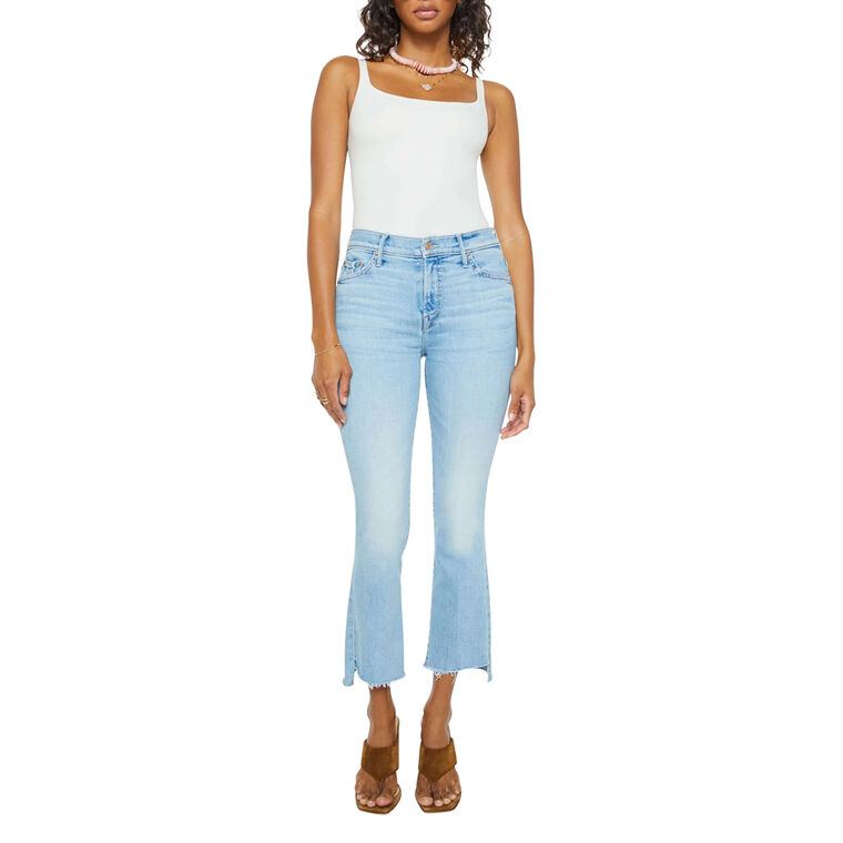 The Insider Crop Step Fray Jean image number null