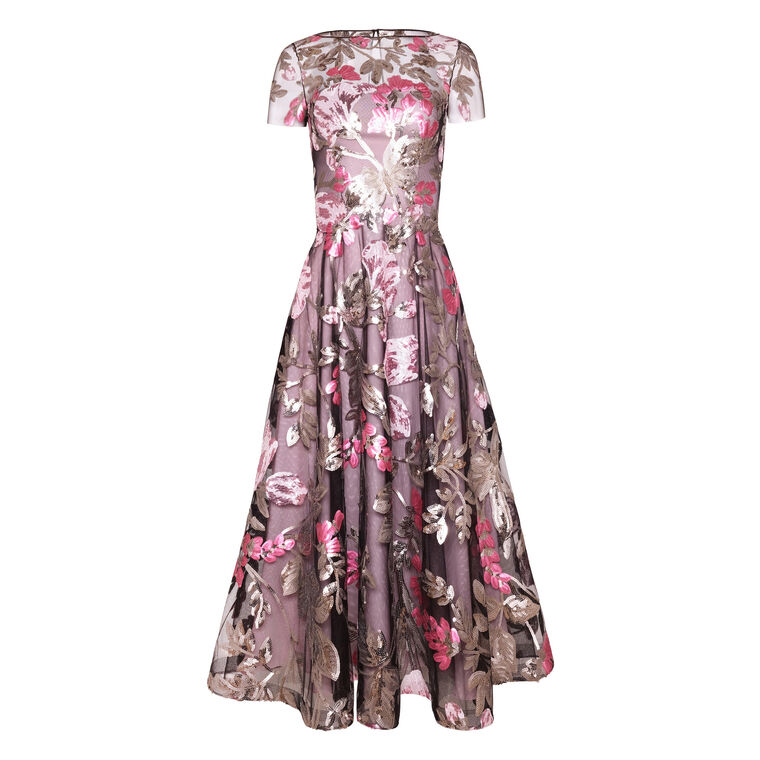 Sequin Floral Dress image number null