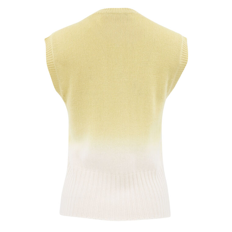 Faded Ombre Sleeveless Sweater image number null