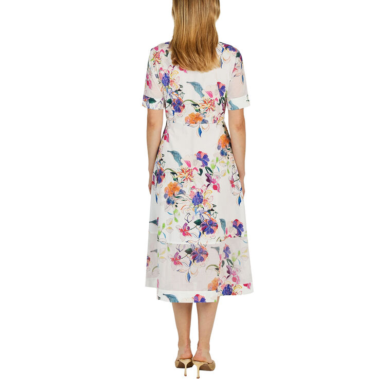 Ramo De Flores Print Dress image number null