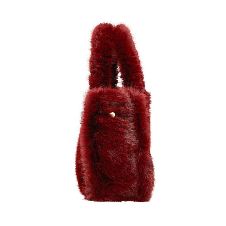 Oversized Faux Fur Tote image number null