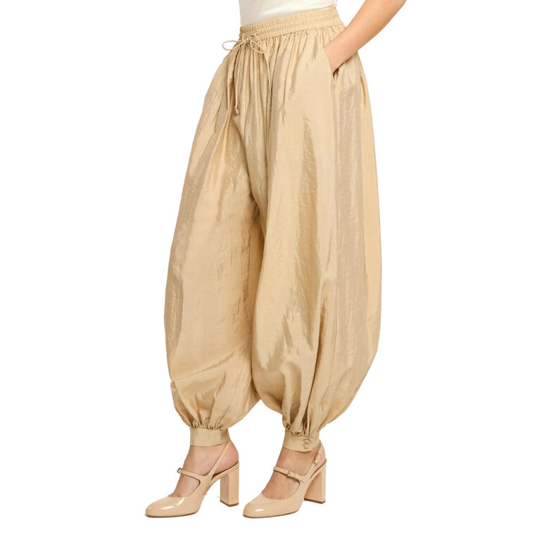 Verne Tumbled Woven Balloon-Cut Pant image number null