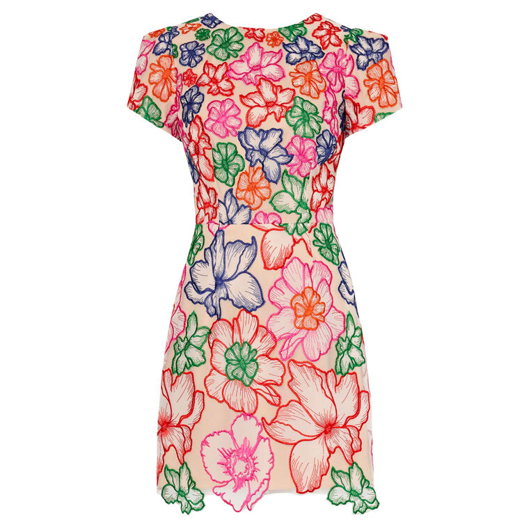 Kyla Cascading Floral Dress image number null