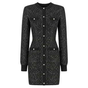 Harriet Long Sleeve Button-Front Mini Dress