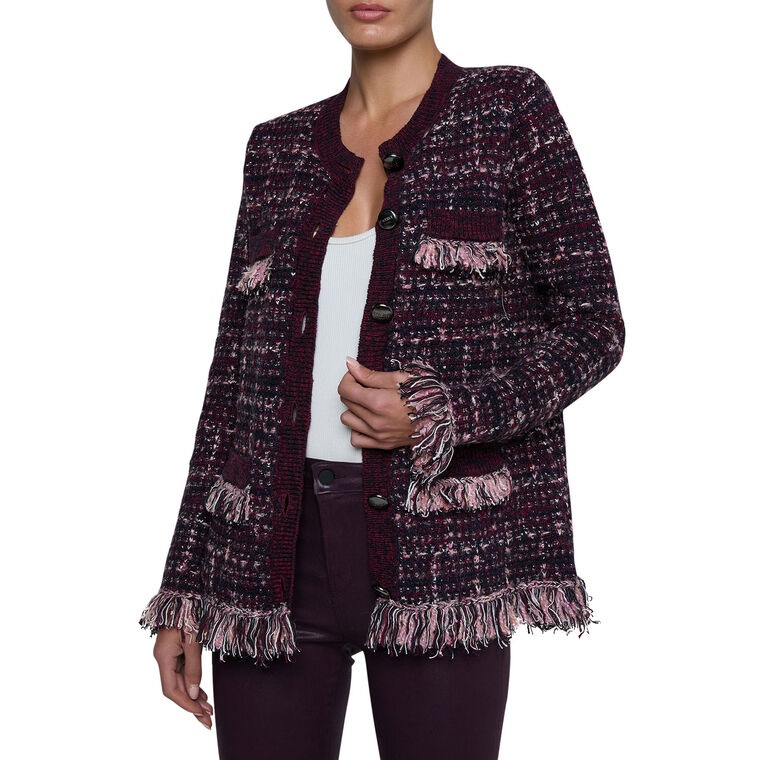 Kastoria Fringe Trim Cardigan image number null