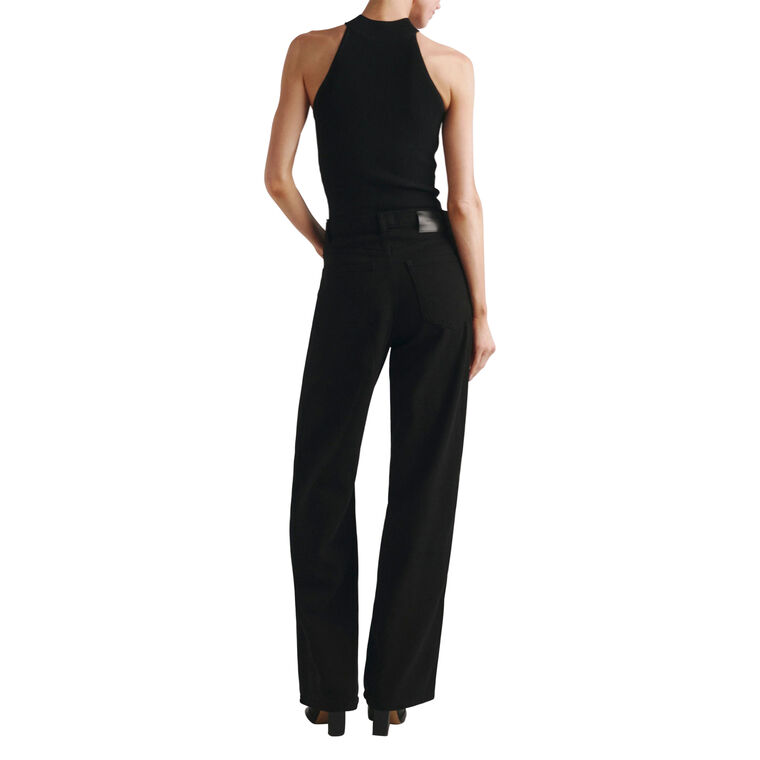 Sleeveless Mock Neck Instasculpt Rib Top image number null