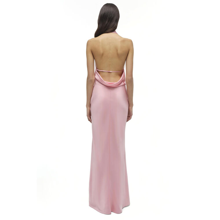 Reannon Draped Satin Gown image number null