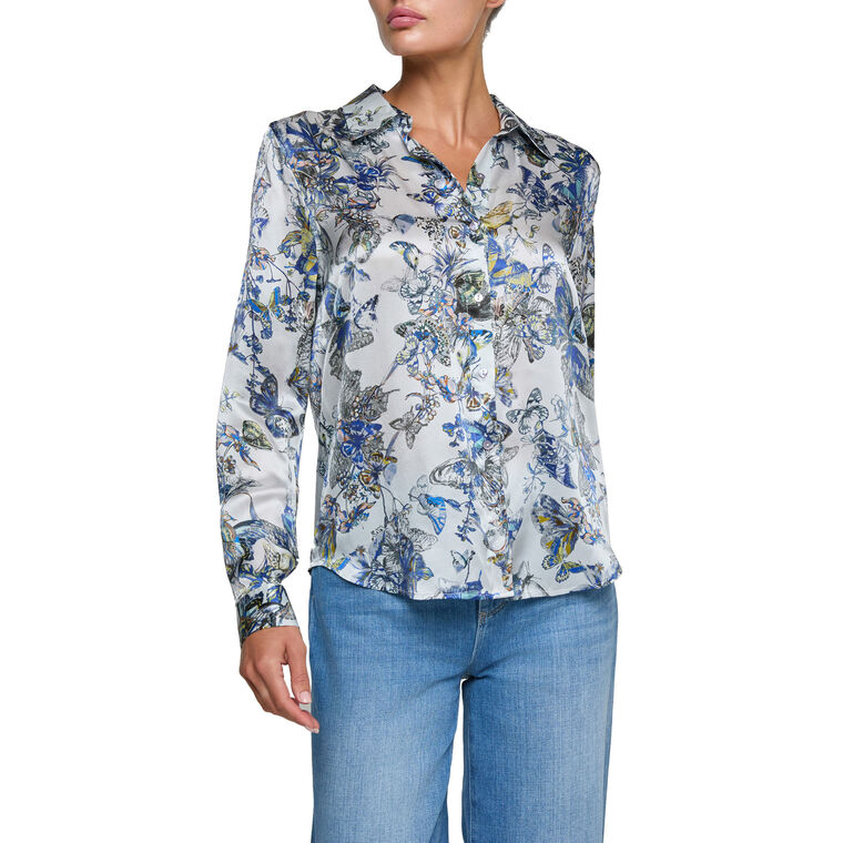 Tyler Long Sleeve Silk Blouse image number null
