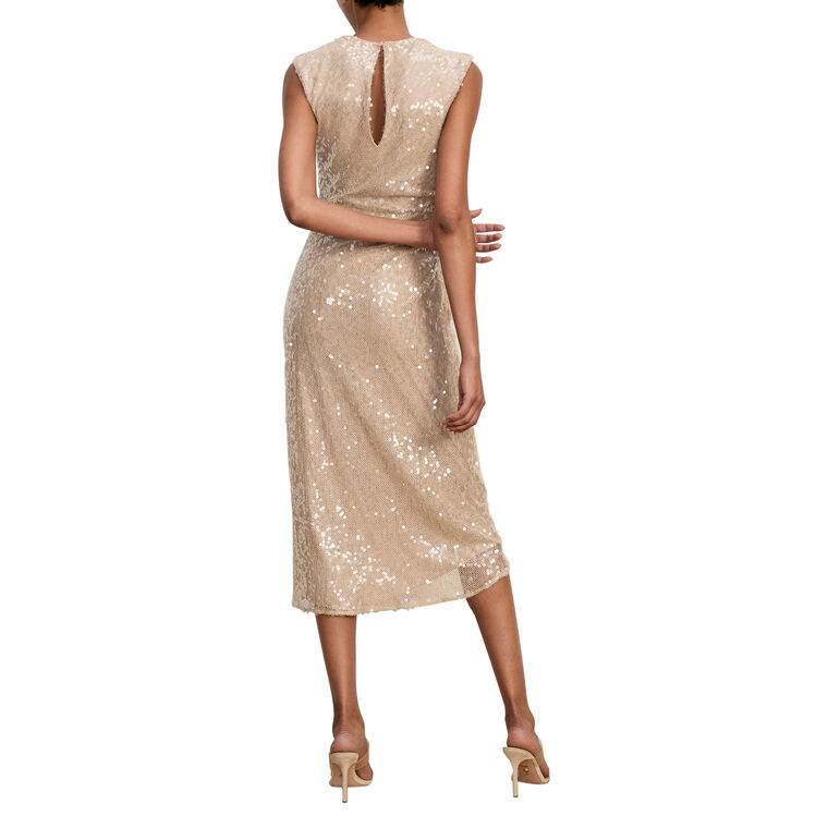 Kimberly Sleeveless Sequin Midi Dress image number null