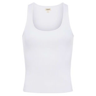 Adira Scoop Neck Ribbed Knit Tank