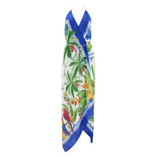 Tropical Destination Sleeveless Maxi Dress