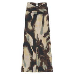 Cheyen Mesh Jersey Maxi Skirt