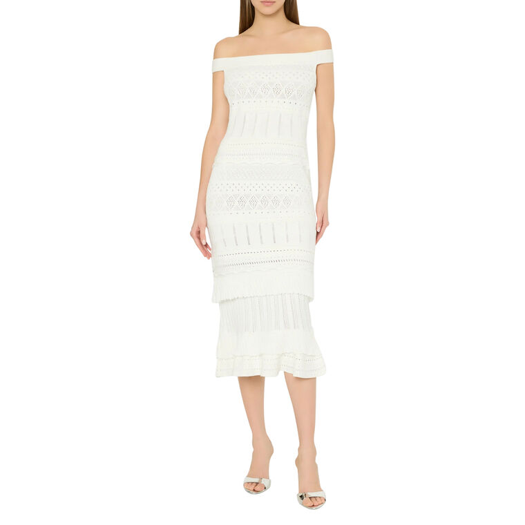 Maven Ruffle Midi Dress image number null