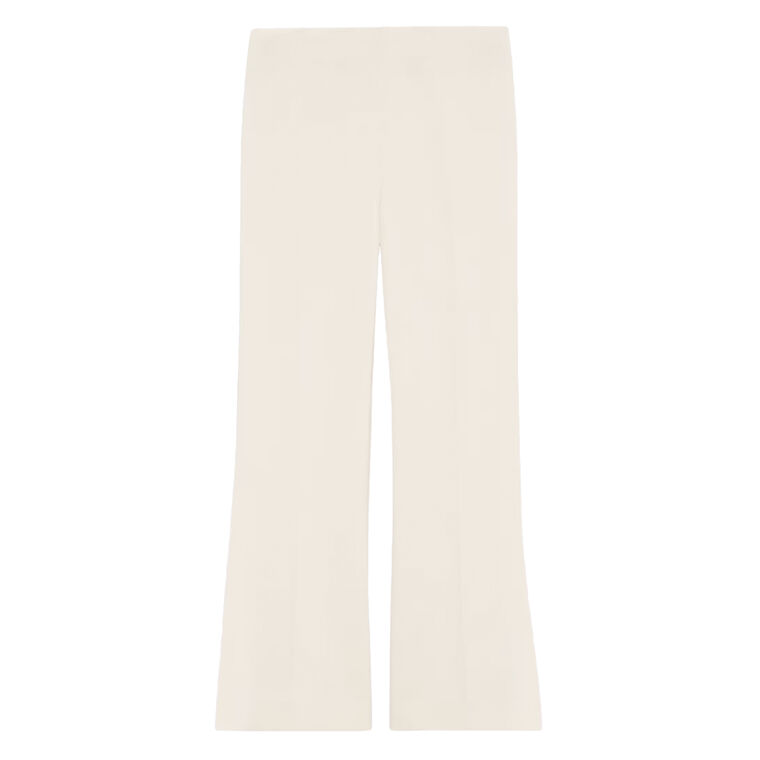 Cropped Kick Pant in Double Weave image number null