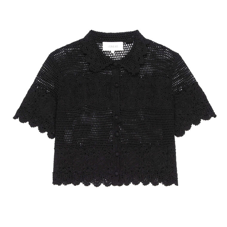 The Crochet Polo Top image number null