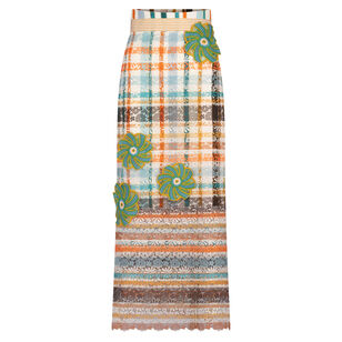 Shadia High-Waisted Midi Skirt
