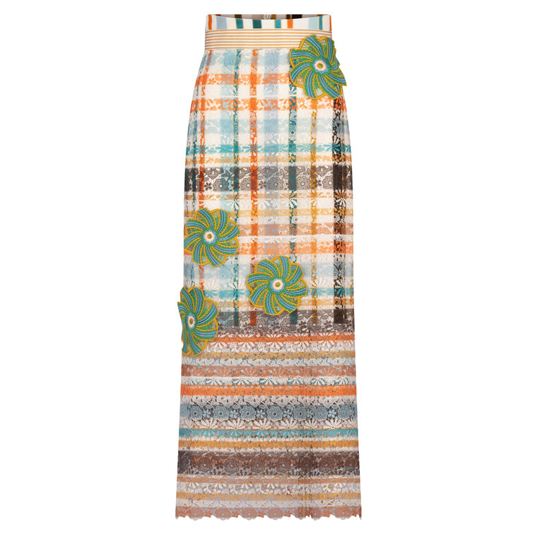 Shadia High-Waisted Midi Skirt image number null